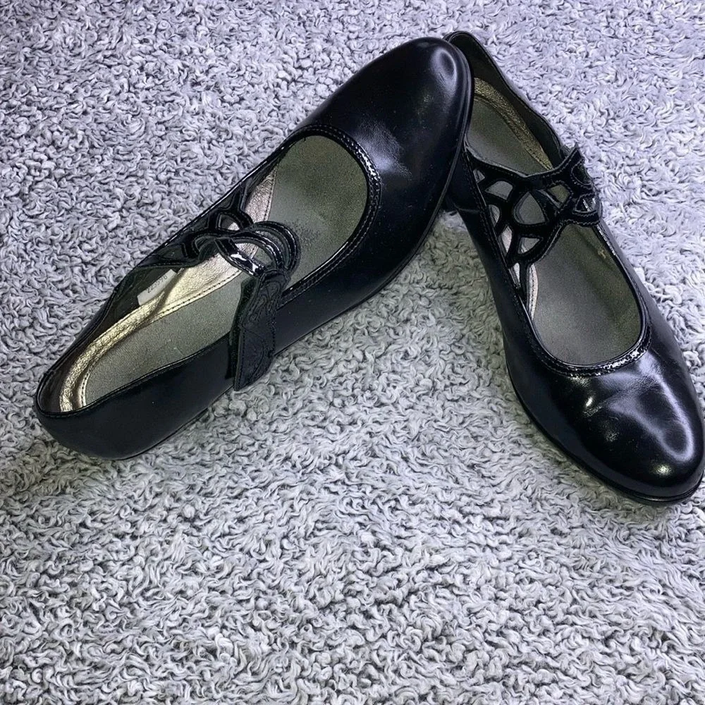 NAOT 9 Luma Black Leather Mary Jane shoes